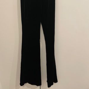 Zara black velvet pants